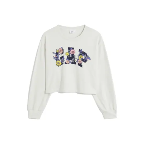 GAP Свитшот Женский Серый Белый