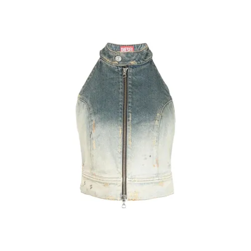 DIESEL SS23 Топ на бретелях Женский Синий