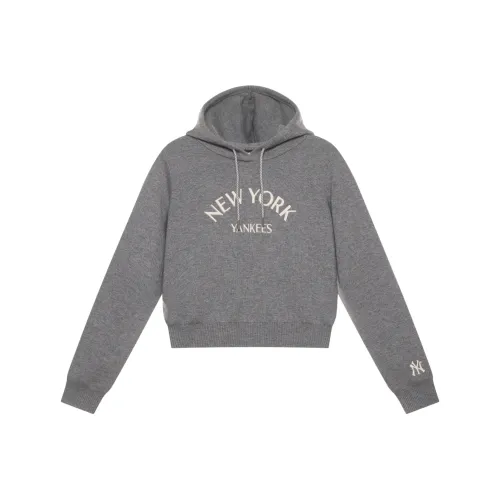 MLB New York Yankees MLB Preppy Style Collection 24FW Свитер Женский Темный Фотиния Серый