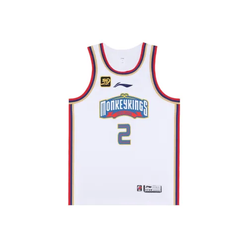 LINING CBA Collection Стандартный Белый Мужская Баскетбольная Джерси