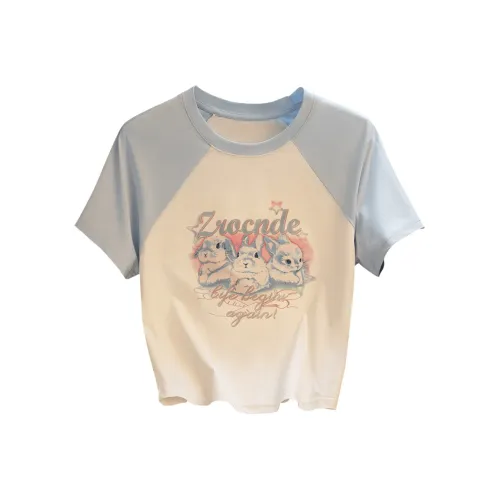 Cypress House T-Shirt Женская Белая и Светло-Синяя