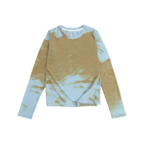 Труба для покупок из хлопка рубашка женская желтая синяя