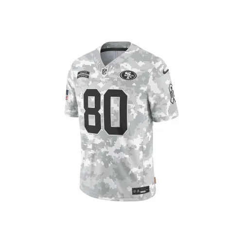 nike Dri FitNFL Jerry Rice San Francisco 49ers Salute To Service Регби Джерси Мужской Белый