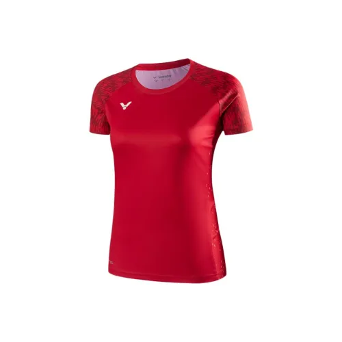 Victor T Рубашка Женская Датская Красная