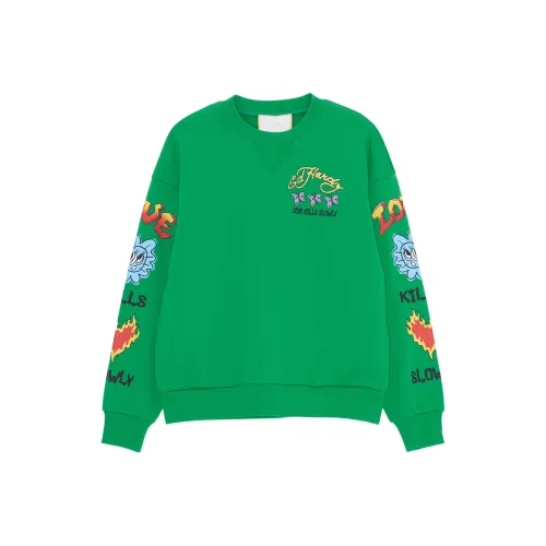 Ed Hardy Лес Темно-зеленый E1PAW033 Женские Свитшоты