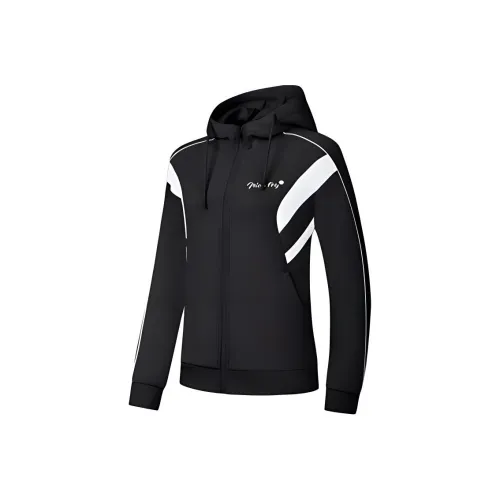 QIAODAN Sports Life Collection Куртки Пальто Женские Черный Джордан Белый