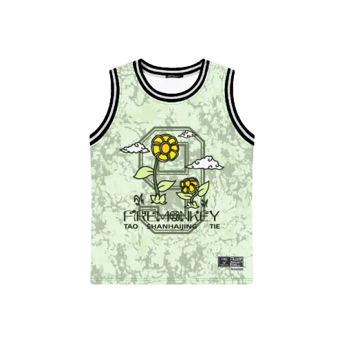 FireMonkey Баскетбольная Джерси Унисекс Мятно-Зеленая