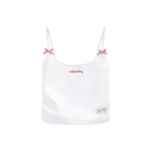 GUKOO x Hello Kitty Sanrio series Майка Женская Молочно-белая