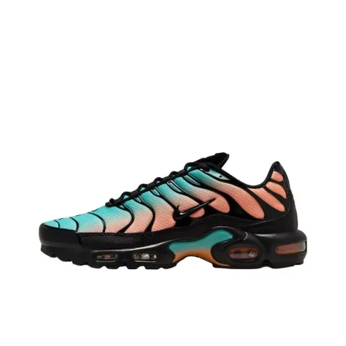 Nike Air Max Plus Abrasion Resistant Низкий Топ Повседневные Беговые кроссовки Унисекс Розовый Синий