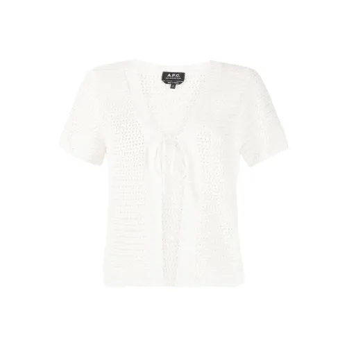 A.P.C Белый Женский Трикотаж