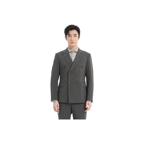 LESS IS MORE Бизнес-костюм мужской серый кофейный градиент