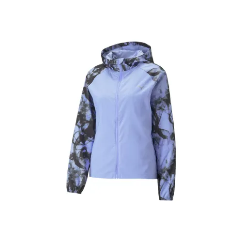 PUMA RUN AOP RUN AOP FAVORITE Ткани вязаные Куртка Женские Фиолетовый