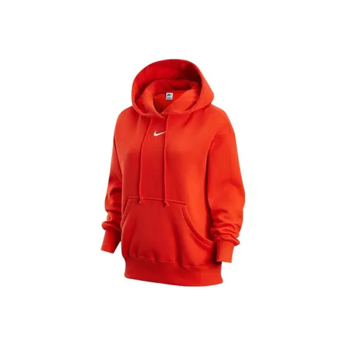 NIKE Красный Женские Свитшоты