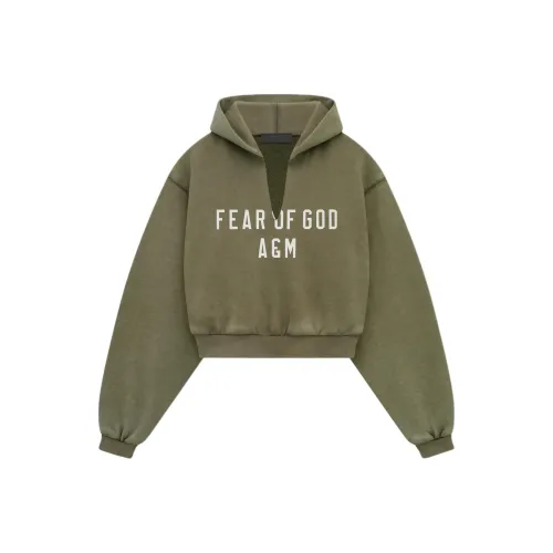 Fear of God Essentials Вечнозеленый/Военный стиль Женские Свитшоты