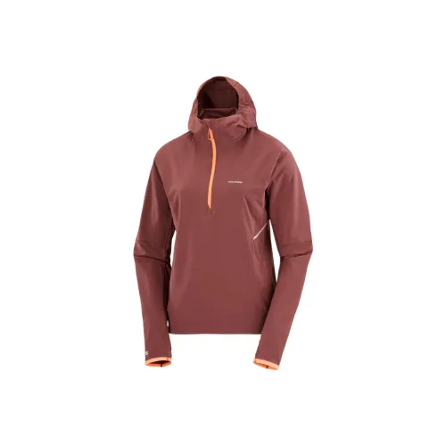 Salomon Sense Aero Hybrid Куртки Пальто Женские Виноградный