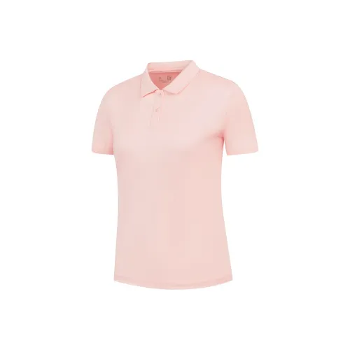 QIAODAN Поло Женское Прозрачно-Розовое