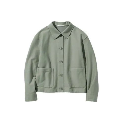 UNIQLO Куртки и Пальто Женские Травяной Зеленый