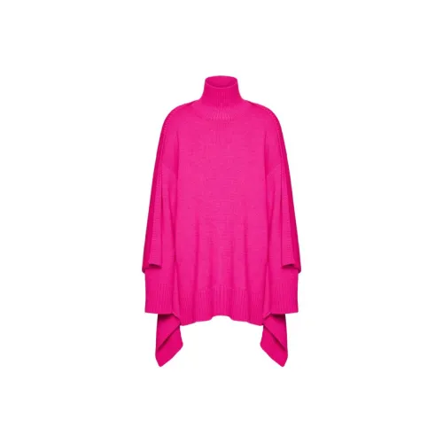 Valentino FW22 Кашемировый свитер женский розовый красный