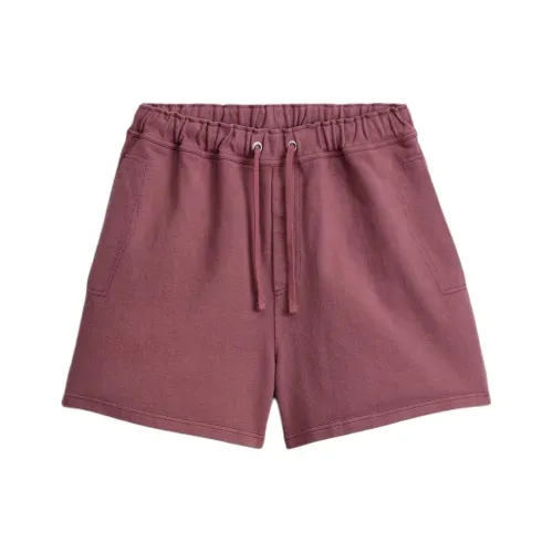 ZARA Повседневные шорты Мужские Светло-фиолетовый Красный