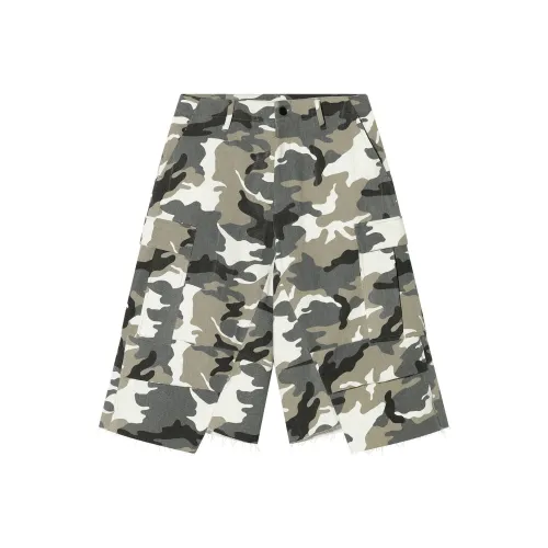 AFGK SS25 Повседневные шорты Унисекс Снежный камуфляж