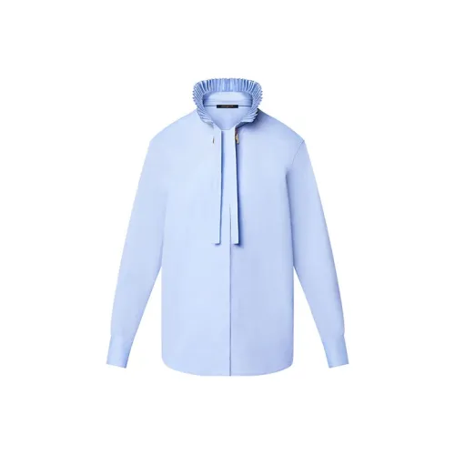 LOUIS VUITTON FW22 Рубашка Женская Темно-Небесно-Синий