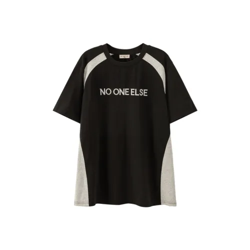 NO ONE ELSE Черная унисекс футболка