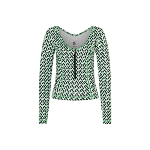 BOGNER Зеленые оттенки Принт Женские Футболки