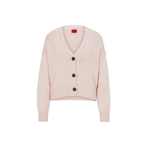 HUGO BOSS Розовый Женский Трикотаж