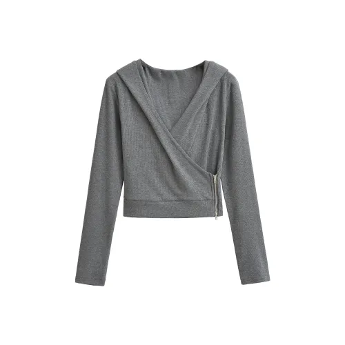 PLAY BUSH Темно-серый Женские Свитшоты