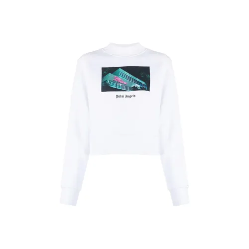 PALM ANGELS Белый Женские Свитшоты