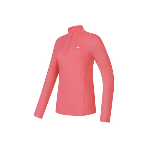 FILA Фитнес Т-рубашка Женская Кораллово-красный