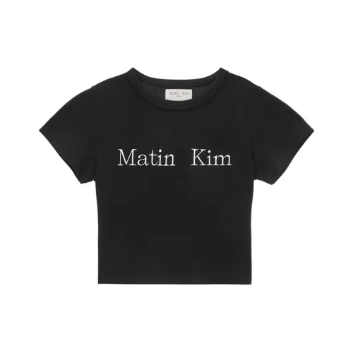 MATIN KIM Черные Женские Футболки