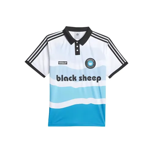 Adidas Originals x Черная Овца FW24 Футбол Джерси Мужской Синий