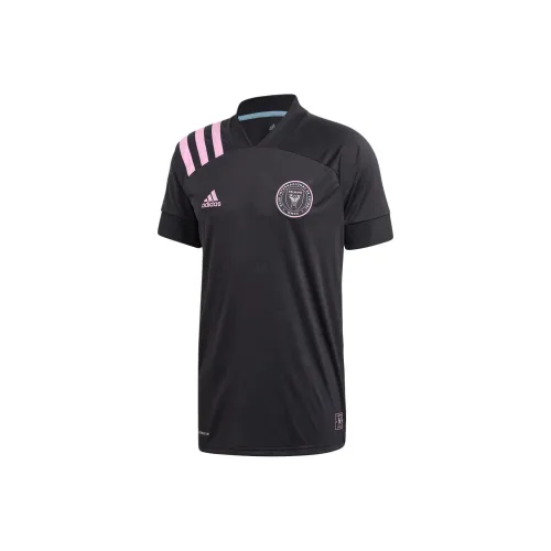 Adidas Miami International AEROREADY Футбол Джерси Мужской Черный Прозрачно-розовый