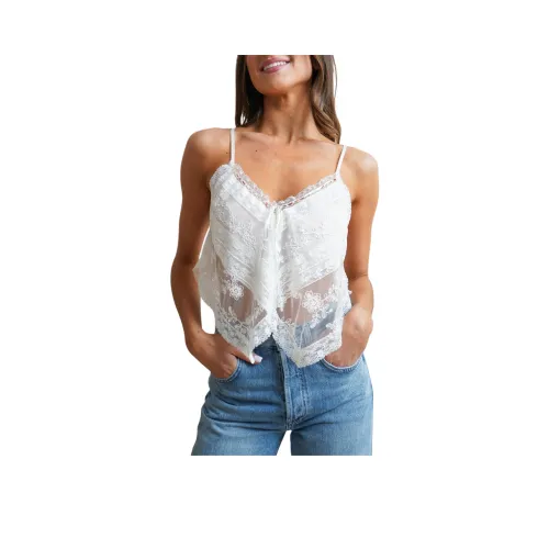 LOVESHACKFANCY Топ на бретелях Женский Белый