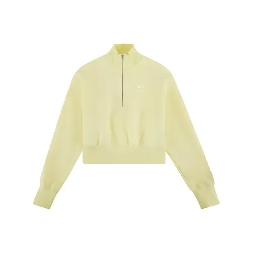 NIKE Желтые Женские Свитшоты