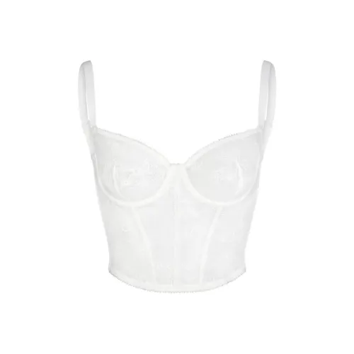 SKIMS Wedding Dress Series ULTRA FINE LACE CORSET Топ на бретелях Женский MARBLE MARBLE