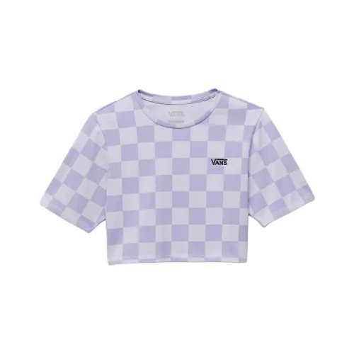 Vans Check T Shirt Женская Фиолетовая