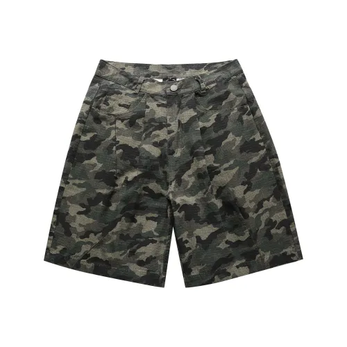 NOT BRAND ATTITUDE Повседневные шорты унисекс армейский зеленый камуфляж