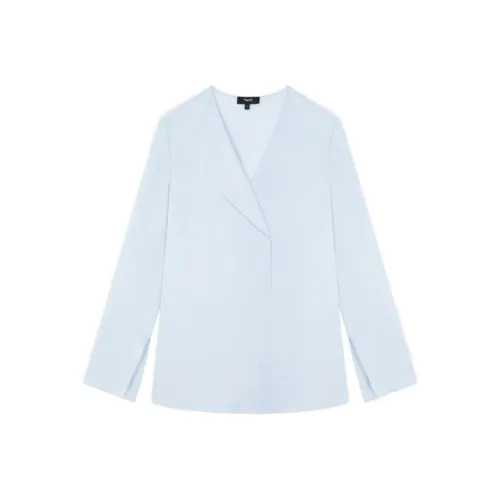 Theory Небесно-голубой Женские Рубашки