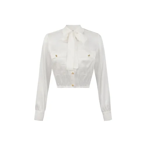 Elisabetta Franchi SS24 Рубашка Женская Белая