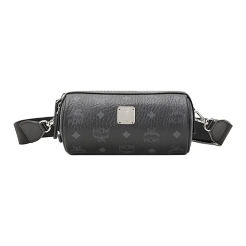 MCM Klassik Visetos Холст и Кожа Сумка через плечо Мини Унисекс Черный