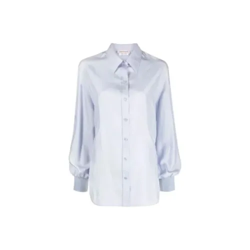 Alexander McQueen Рубашка Женская Светло-Синяя