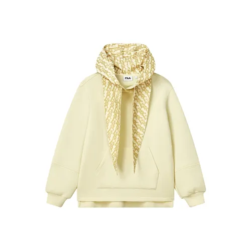 FILA Announcement Заварной Желтый Женские Толстовки