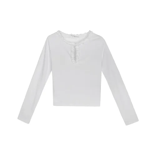 XINBANGBANG Стандартная футболка Женская Белая