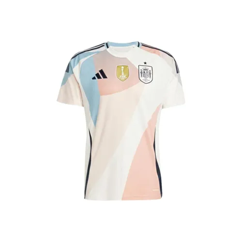 Adidas European Cup Spanish Team Футбол Джерси Унисекс Синий Розовый Белый