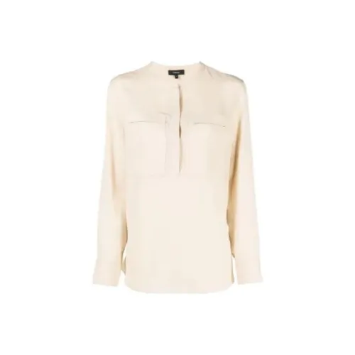 Theory Экрю Женские Рубашки