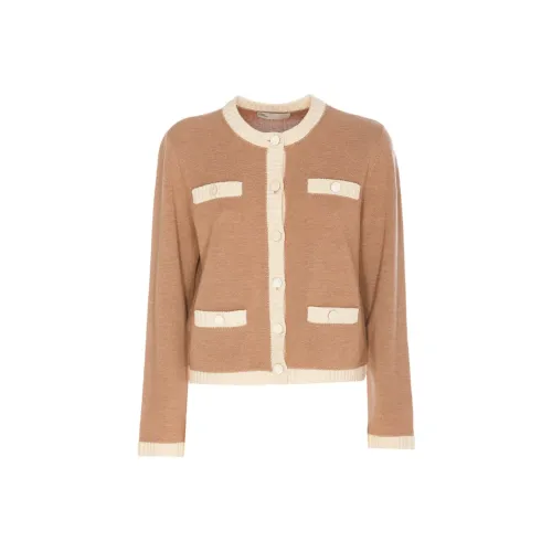 Tory Burch SS24 Трикотаж Женский Светлый Бежевый