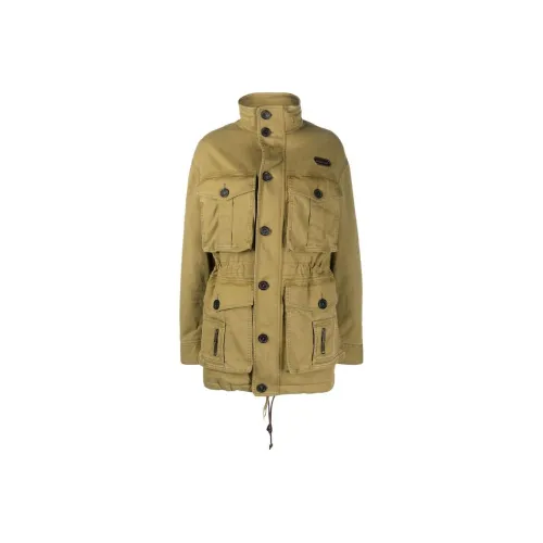 DSQUARED 2 FW23 Americana PARKA Куртки и пальто Женские Коричневый