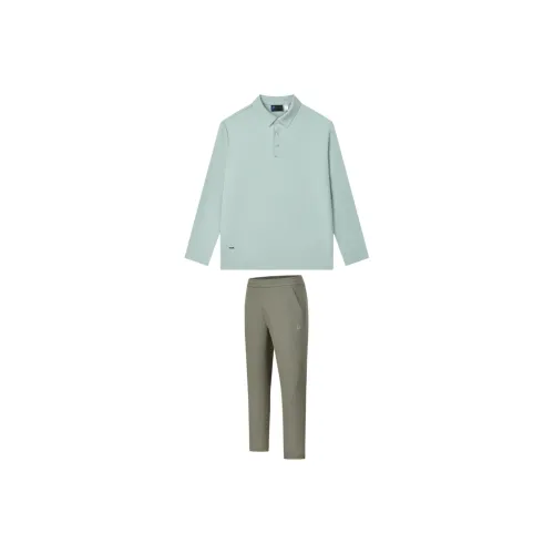 FILA Одежда Sets Турмалин Синий Поло + Змеевидно-зеленый Брюки Мужские Повседневная Спортивная Одежда